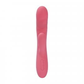 Вібратор-кролик Svakom Avery Strawberry Pink з стволом, що рухається, рух вперед-назад - 7