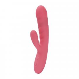 Вібратор-кролик Svakom Avery Strawberry Pink з стволом, що рухається, рух вперед-назад - 4