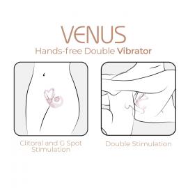 Смарт-вібратор для пар Adrien Lastic Venus + APP, подвійний - 6