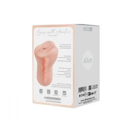 Мастурбатор-вагіна Alive Amelia Super Realistic Masturbator S Flesh, реалістичний канал - 7