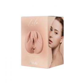 Мастурбатор-вагіна + попка Alive Lola Super Realistic Masturbator L Flesh, два канали, реалістік - 3