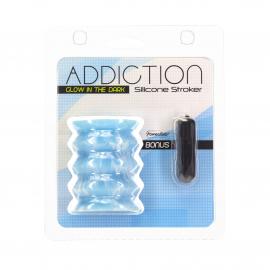Мастурбатор ADDICTION Silicone Reversible Stroker – Glow in the Dark - 8