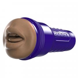 Мастурбатор-ротик Fleshlight Boost Blow Medium Dark Flesh, плаваючі кільця Turbo Tech - 5