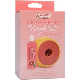 Набір для мінету Doc Johnson GoodHead Grapefruit Blowjob Set - Yellow - 7