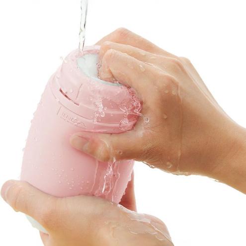 Мастурбатор TENGA PUFFY Strawberry Pink, ультрамягкий материал, многоразовый, сквозной