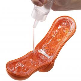 Мастурбатор Tenga Flip Orb — Sunset Orange, с изменяемым сжатием, со стимулирующими шариками внутри - 4