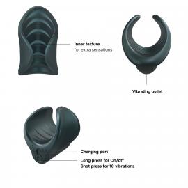 Мастурбатор Manwan STARTER, відмінно для пар, регульований стиск, вібромінет - 3