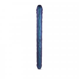 Фалоімітатор подвійний Strap-On-Me DOUBLE DONG REALISTIC DILDO - SNAKY METALLIC COLOR - 1