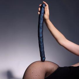 Фалоімітатор подвійний Strap-On-Me DOUBLE DONG REALISTIC DILDO - SNAKY METALLIC COLOR - 3