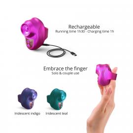Вібратор на палець Love To Love KISSCOOL - IRIDESCENT BERRY - 5