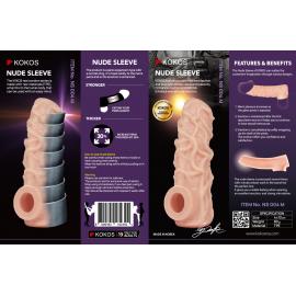 Насадка на член Kokos Nude Sleeve NS 004 M - 2