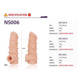 Насадка на член Kokos Nude Sleeve NS 006 M - 4