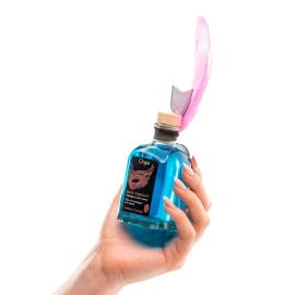 Набір для масажу Orgie – Sexy Therapy Cotton Candy (100 мл), їстівне розігріваюче масло + пір'їнка - 3