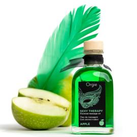 Набір для масажу Orgie – Sexy Therapy Apple (100 мл), їстівне розігріваюче масло + пір'їнка - 2