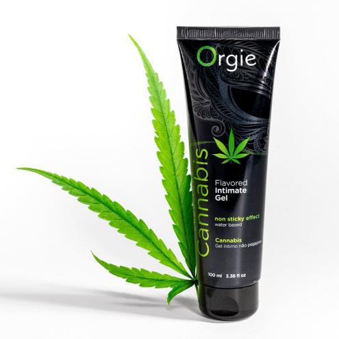 Лубрикант на водной основе Orgie Lube Tube Cannabis, 100 мл, с маслом семян конопли