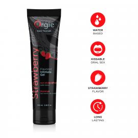 Лубрикант на водной основе Orgie Lube Tube Strawberry, 100 мл - 4