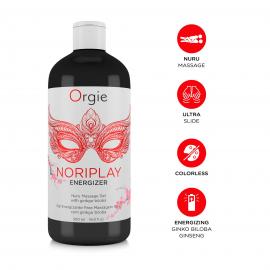 Гель для NURU-масажу Orgie - Noriplay Energizer (500 мл), екстракт гінкго білоба, захисне простирадло - 3