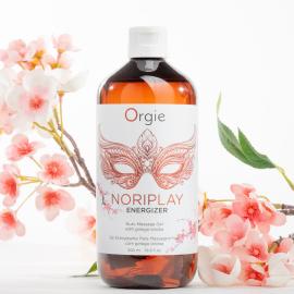 Гель для NURU-масажу Orgie - Noriplay Energizer (500 мл), екстракт гінкго білоба, захисне простирадло - 2