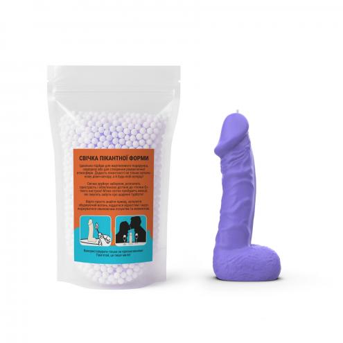 Свеча в виде члена Чистий Кайф LARGE Violet