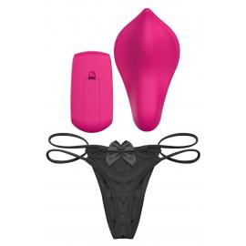 Вібратор в трусики Liebe Panty Vibe Recargable Cerise, трусики S-M в комплекті - 2