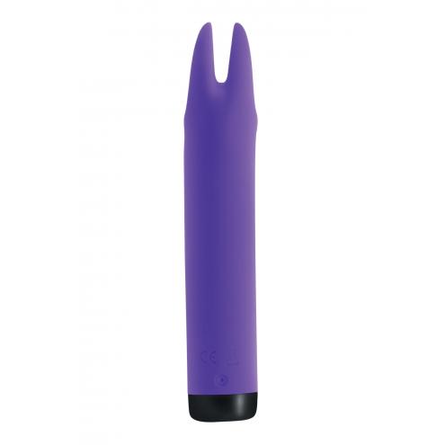 Вибратор S Pleasures Bullets Amethyst, с двумя отростками