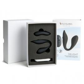 Подвійний вібратор S Pleasures Premium Delight, чорний - 3