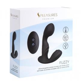 Вібромасажер простати S Pleasures Premium FUZZY, чорний, з рельєфом - 4