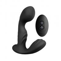 Вібромасажер простати S Pleasures Premium FUZZY, чорний, з рельєфом