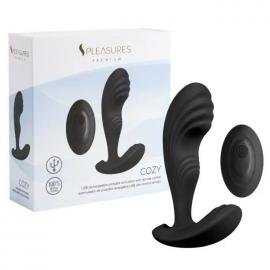 Вібромасажер простати S Pleasures Premium Cozy, чорний, з рельєфною головкою - 2