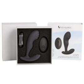 Вібромасажер простати S Pleasures Premium Cozy, чорний, з рельєфною головкою - 4