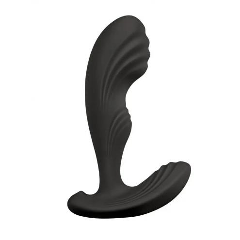 Вібромасажер простати S Pleasures Premium Cozy, чорний, з рельєфною головкою