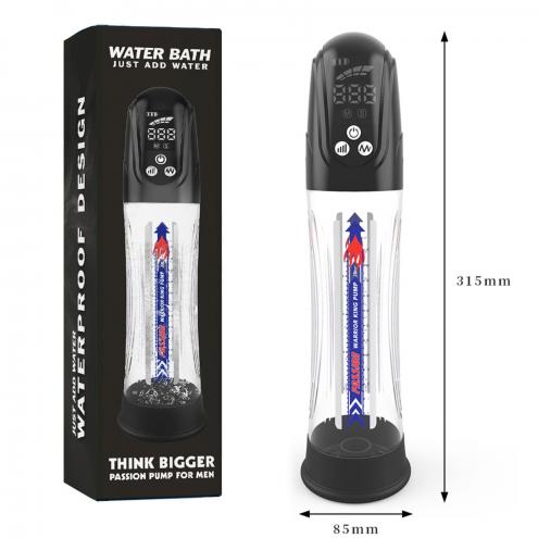 Автоматична гідропомпа 2в1 (вода/повітря) Water Bath з LED-дисплеєм, 2 режими