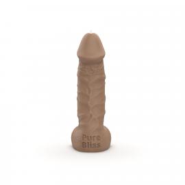 Свічка у вигляді члена Pure Bliss MINI Brown 15 см - 5