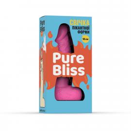 Свічка у вигляді члена Pure Bliss MINI Pink 15 см - 4