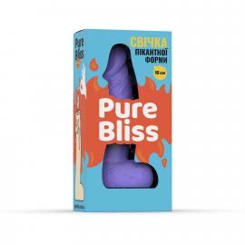 Свеча в виде члена Pure Bliss MINI Violet 15 см - 2