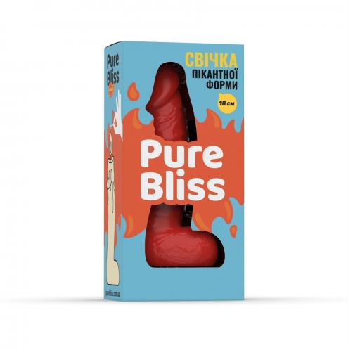 Свеча в виде члена Pure Bliss MINI Red 18 см