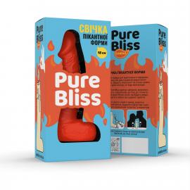 Свічка у вигляді члена Pure Bliss MINI Orange 18 см - 2