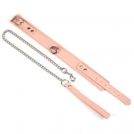 Нашийник з повідцем Liebe Seele Dark Candy Pink Collar with Leash - 3