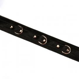 Нашийник з повідцем Liebe Seele Boudoir Amor Collar with Leash Black - 5