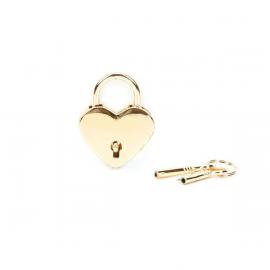 Замочок Liebe Seele Heart Shape Padlock Gold (2 шт) - 1