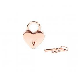 Замочек Liebe Seele Heart Shape Padlock Rose Gold (2 шт) - 1