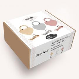 Замочек Liebe Seele Heart Shape Padlock Rose Gold (2 шт) - 3