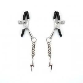 Зажимы для сосков Liebe Seele Lightning Nipple Clamps Silver