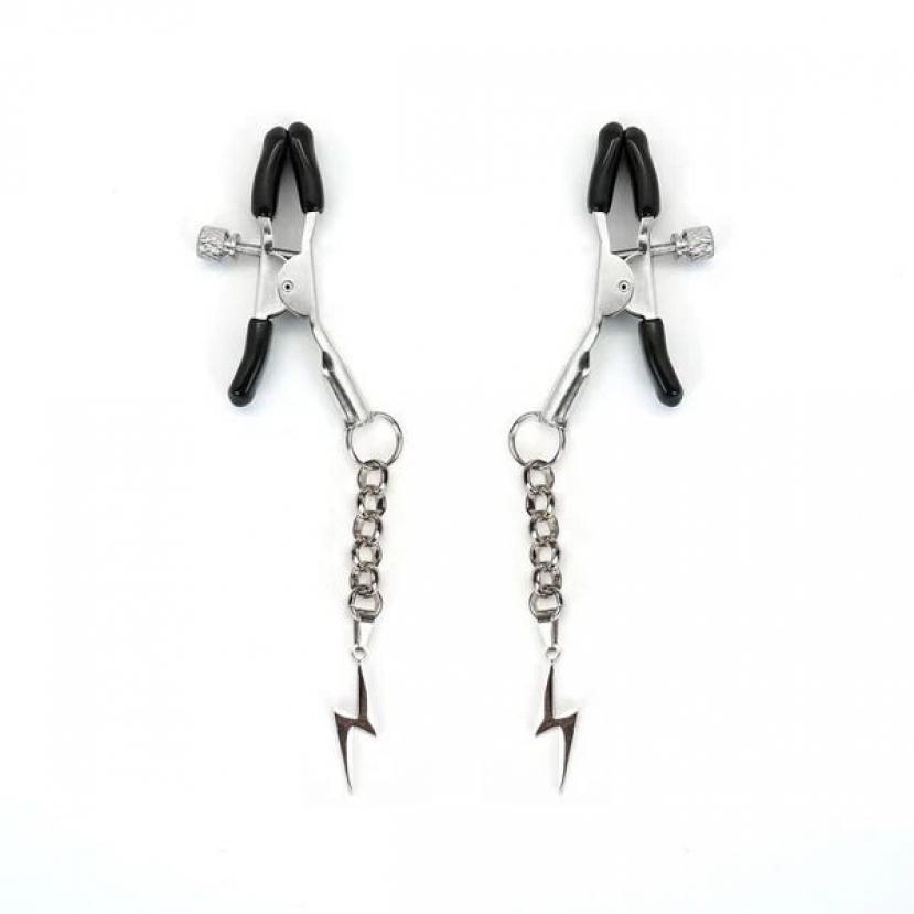 Затискачі для сосків Liebe Seele Lightning Nipple Clamps Silver