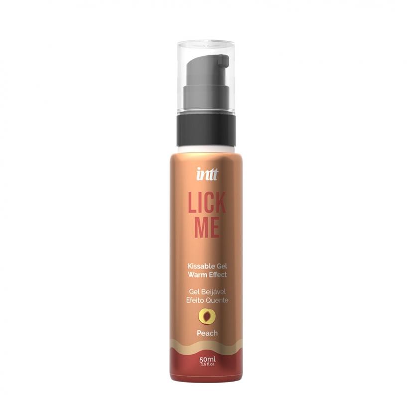 Гель для оральных ласк с согревающим эффектом INTT Lick Me Kissable Gel Peach 50 мл