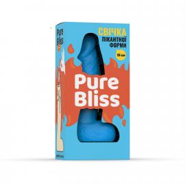 Свічка у вигляді члена Pure Bliss MINI Blue 15 см - 7
