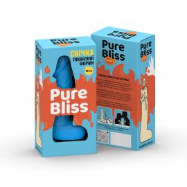 Свічка у вигляді члена Pure Bliss MINI Blue 18 см - 7