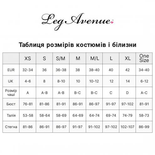Боді-портупея Leg Avenue Patent Leather Harness Teddy L