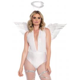 Крила ангела Leg Avenue Marabou Feather Angel Wings, справжнє пір'я - 1
