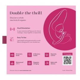 Вакуумний кліторальний стимулятор Womanizer Blend Vibrant Pink - 2